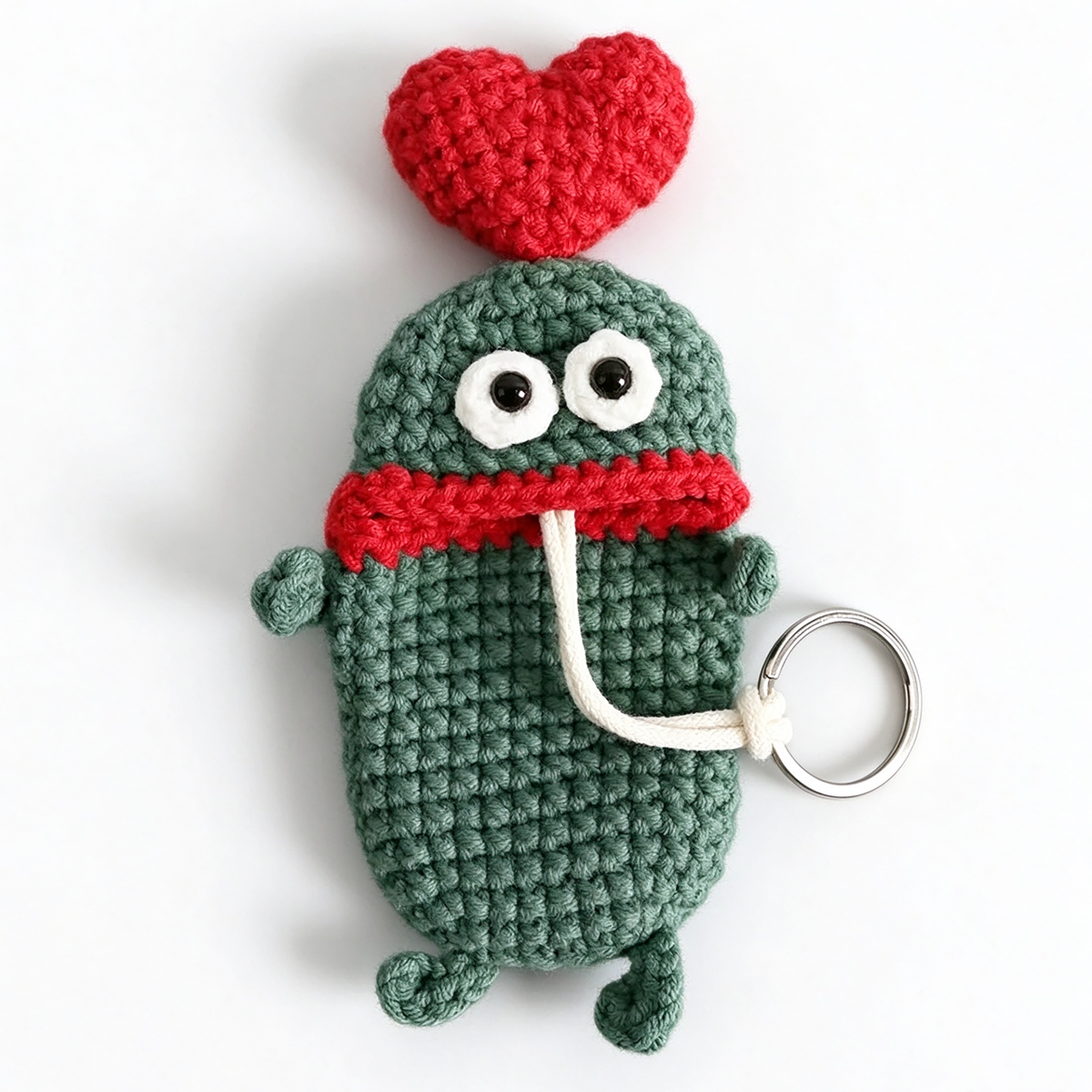 Handmade Crochet Keychain - Bestseller Series - Army Green