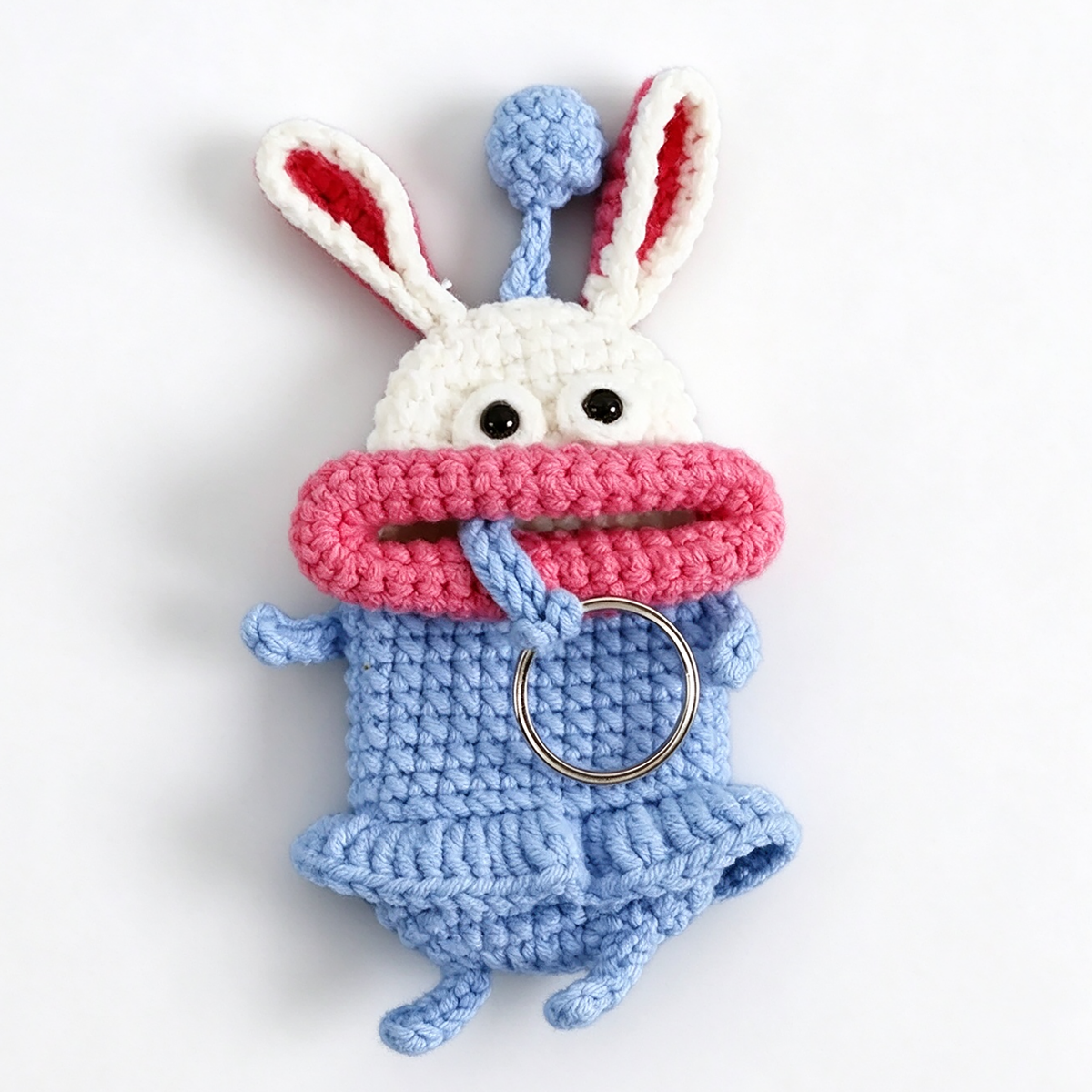 Handmade Crochet Keychain - Bestseller Series - Blue Rabbit