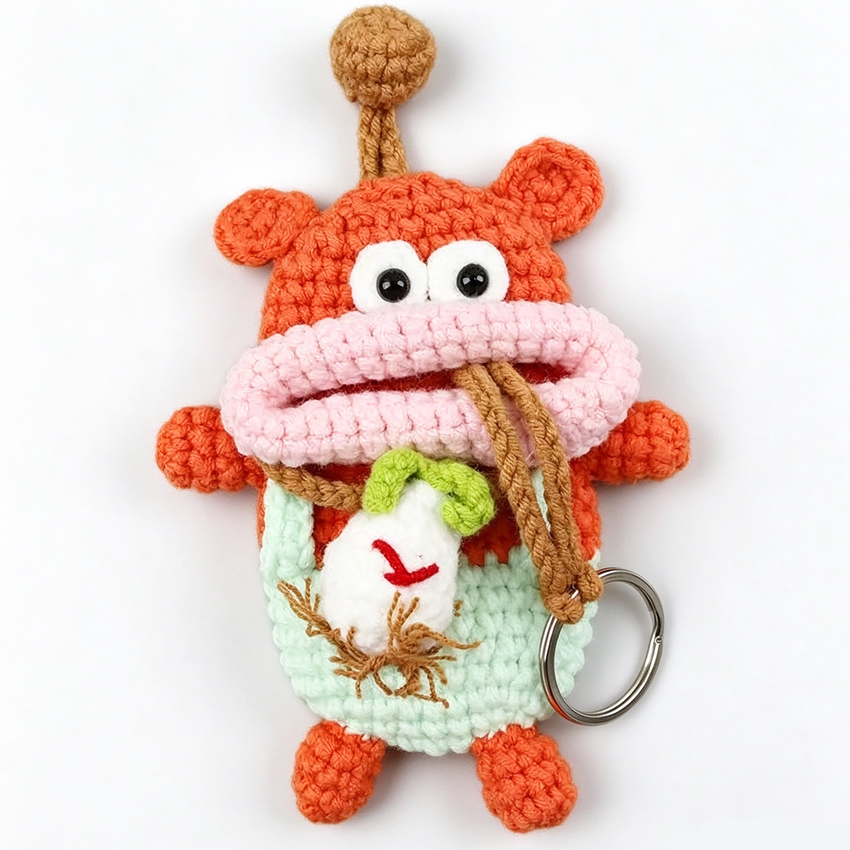 Handmade Crochet Keychain - Bestseller Series - Garlic