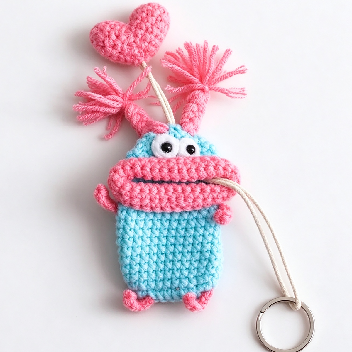 Handmade Crochet Keychain - Bestseller Series - Pink