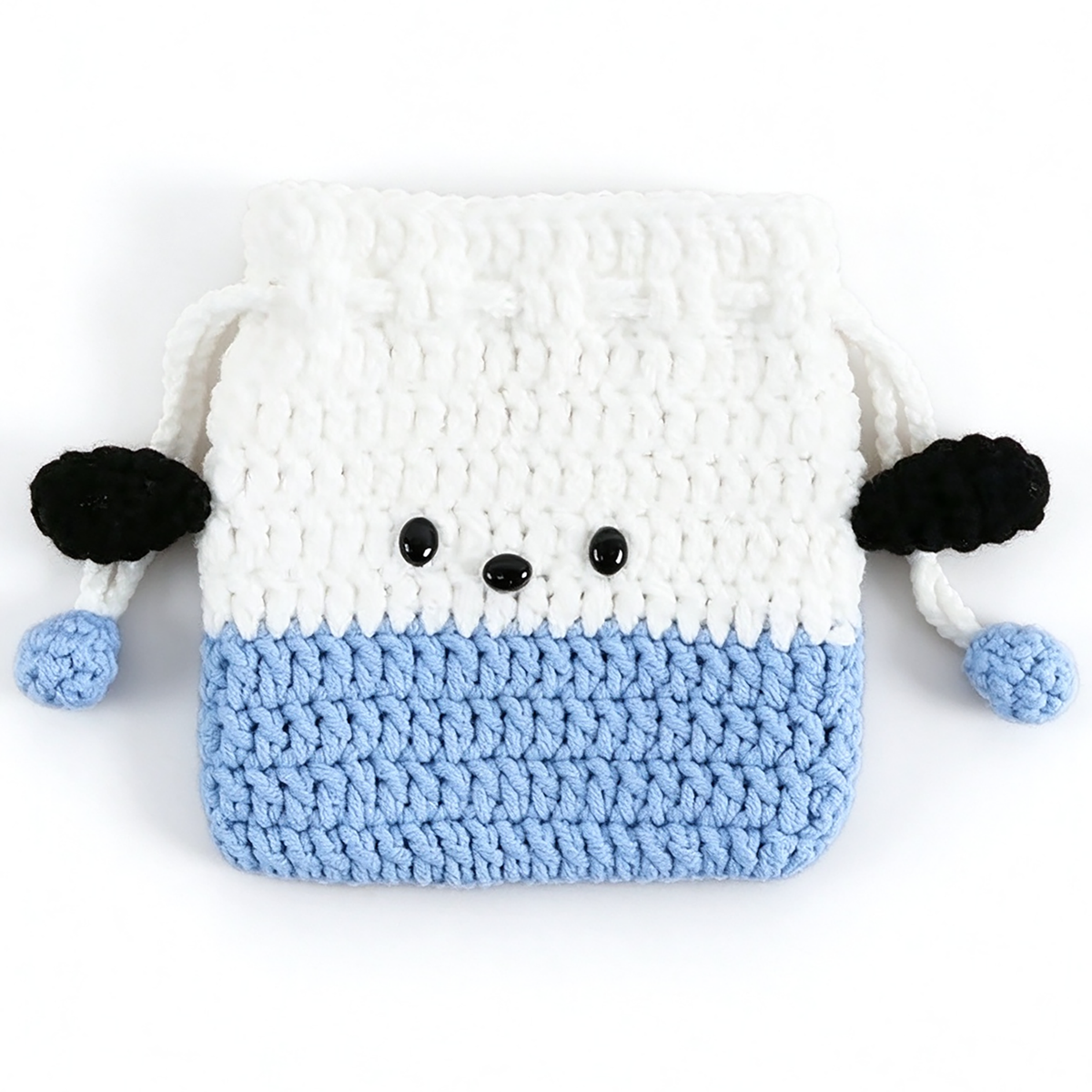 Handmade Knitted Earbud Pouch - Cute Cartoon Animal Series - Little Puppy